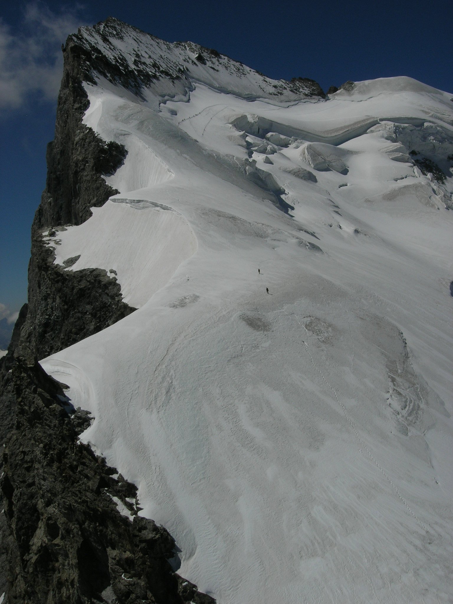 Vue de la Barre des Ecrins depuis le sommet de la Barre Noire