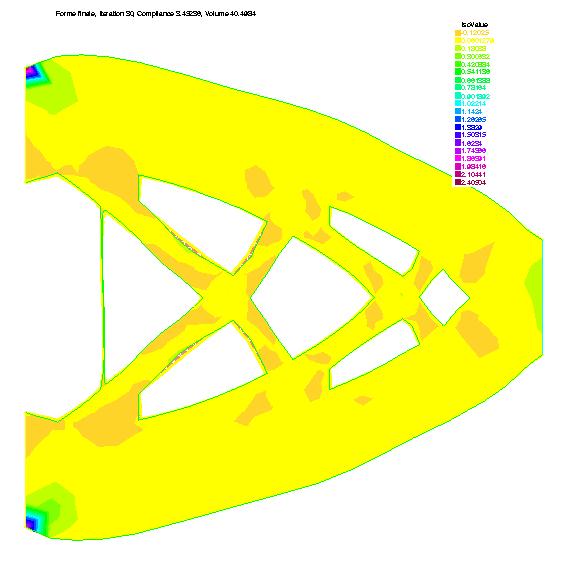 final shape of a cantilever