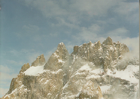 Meije, face sud au printemps