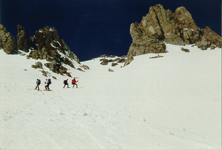 Grand Ar�a, couloir de la face est